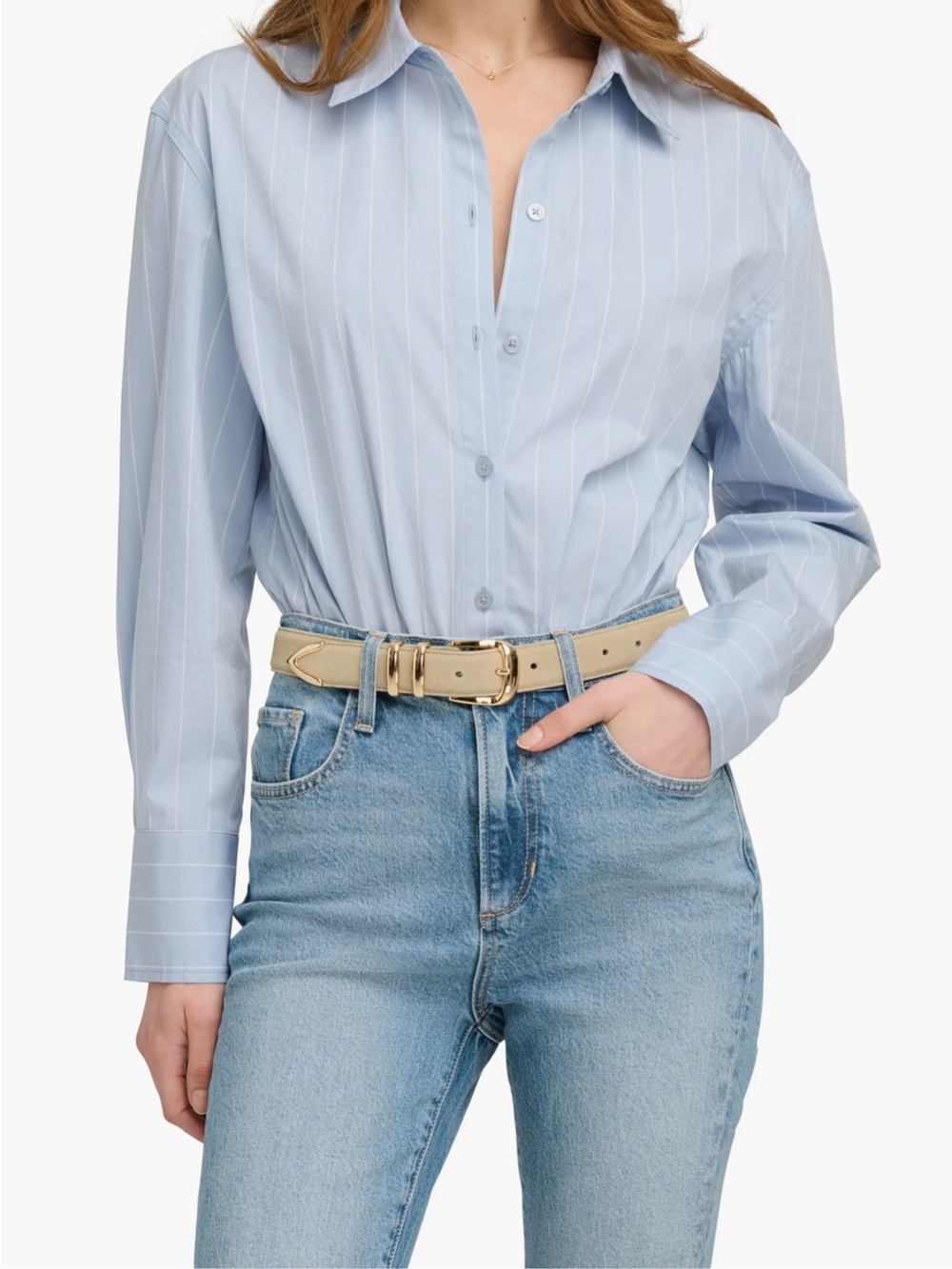FAVORITE DAUGHTER The Hire Me Shirt Bodysuit - Large